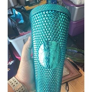 Starbucks Teal Studded Tumbler 24oz